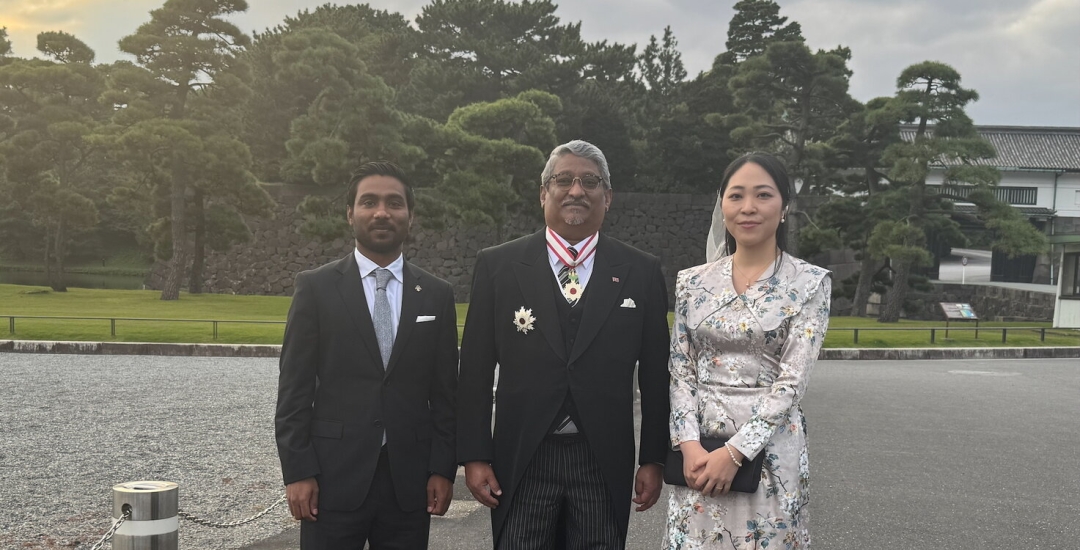 Emperor of Japan confers Order of the Rising Sun, Gold and Silver Star upon former Maldives Ambassador to Japan, His Excellency Ahmed Khaleel